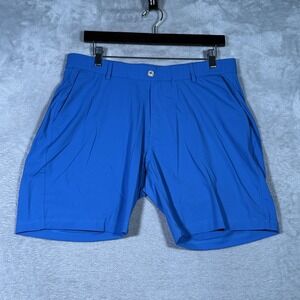 Redvanly Shorts Mens Large Blue 7" Golf Performance Stretch Lightweight Casual